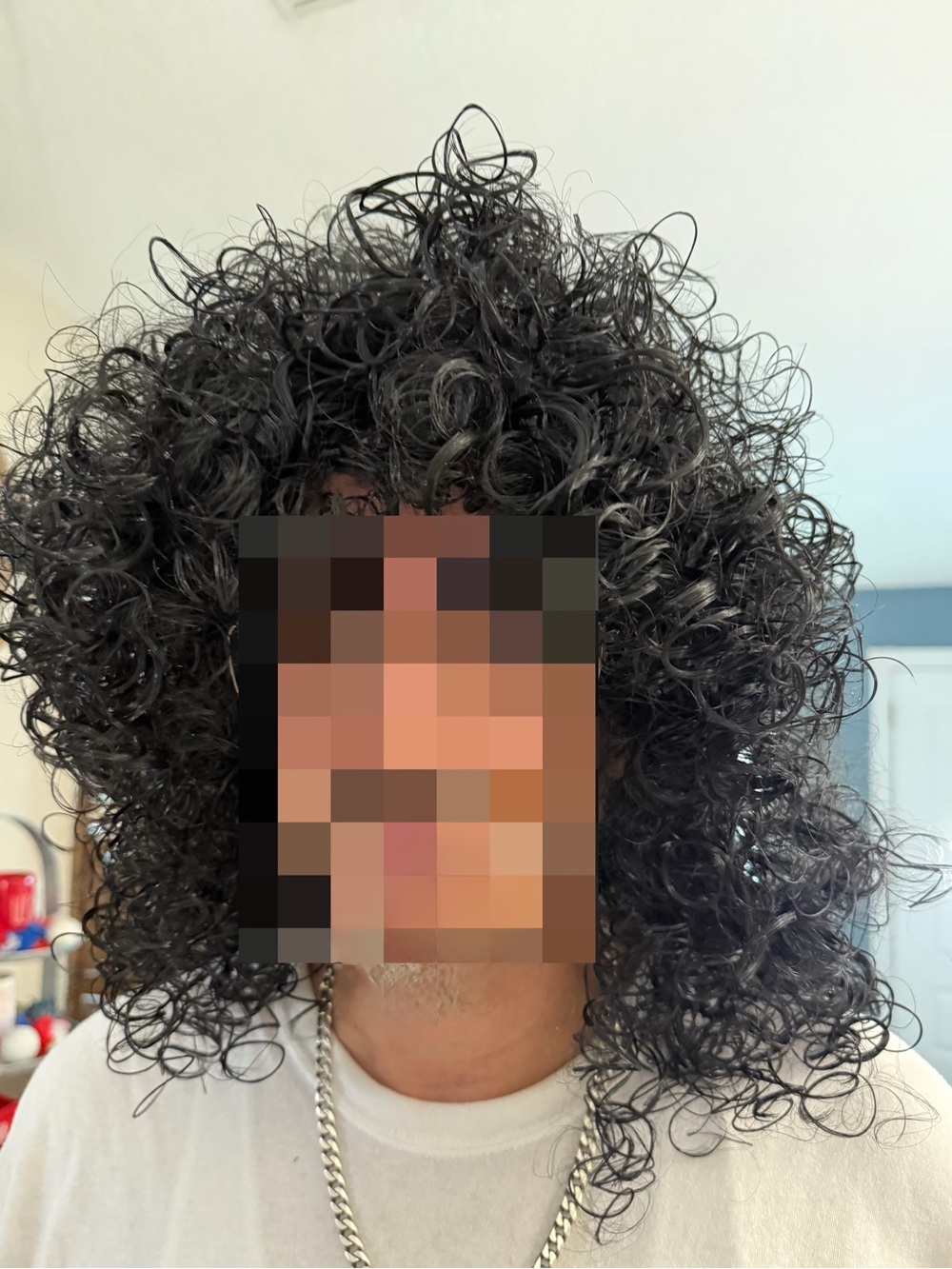 Curly Wig for Men - Black. 70’s/80’s Afro/Disco